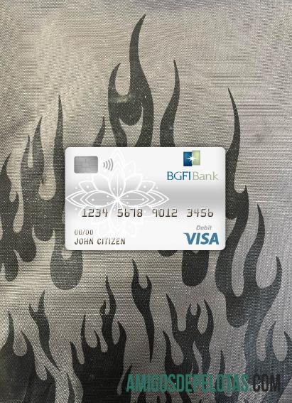 Camarões BGFI Bank Visa Cartão de Débito Photolook Front exemplo